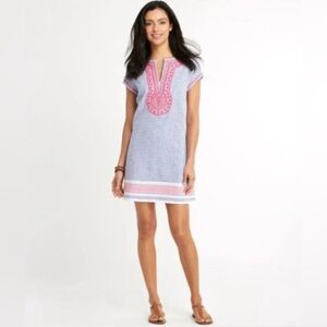 Vineyard Vines Striped Tunic Dress Size 10. Pink, white and blue